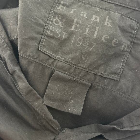 Frank & Eileen Black Cotton Eileen Button Down Top - Picture 8 of 10